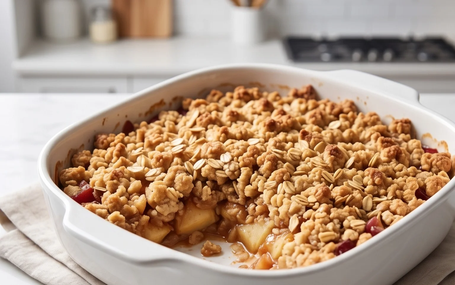 Healthy Breakfast Apple Crum extractble