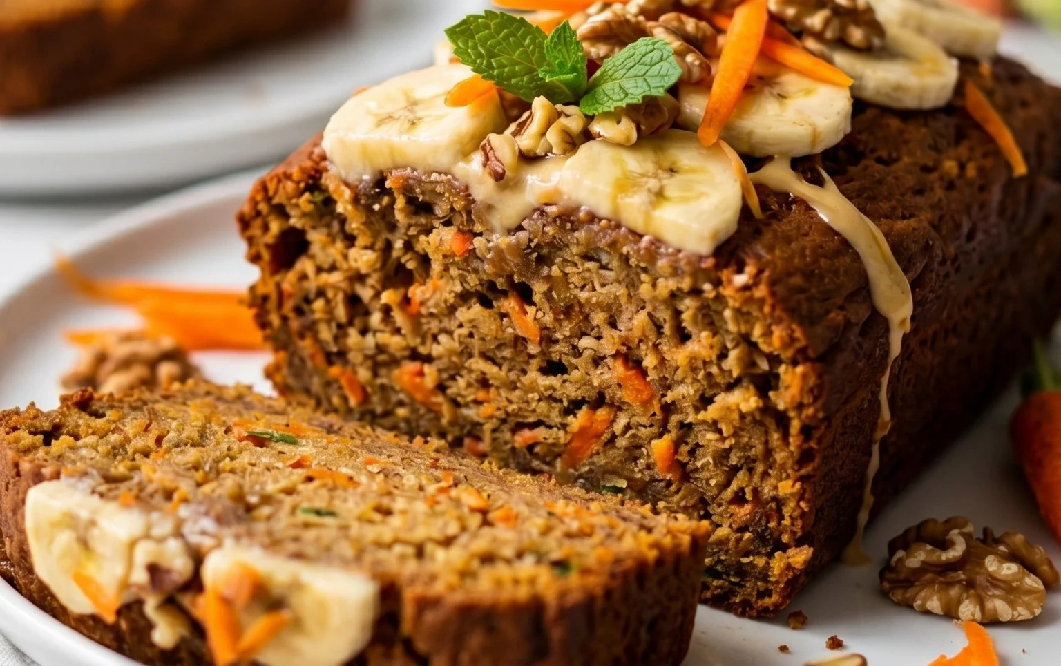 Dairy Free Carrot Cake Banana Bread