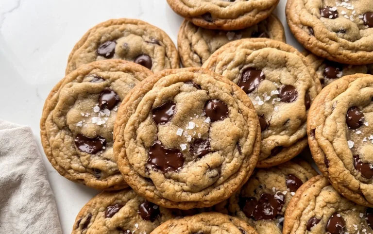 Crispy and Chewy Chocolate Chip Cookies