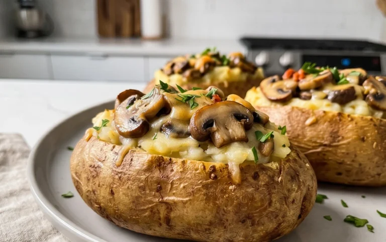 The Ultimate Stuffed Baked Potatoes with Mushrooms