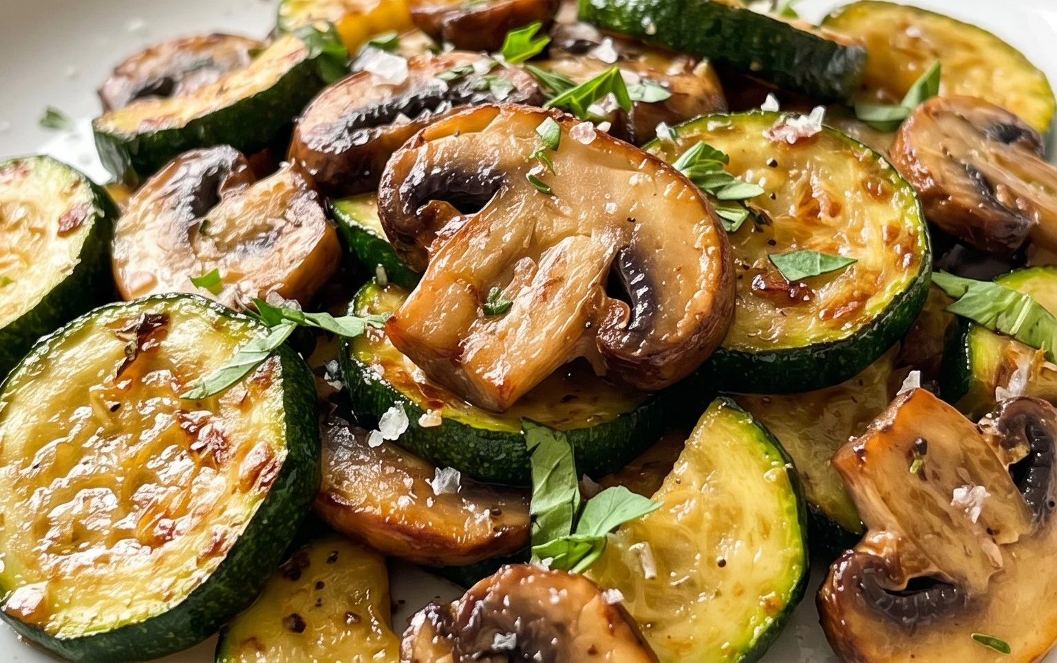 Skillet Zucchini and Mushrooms