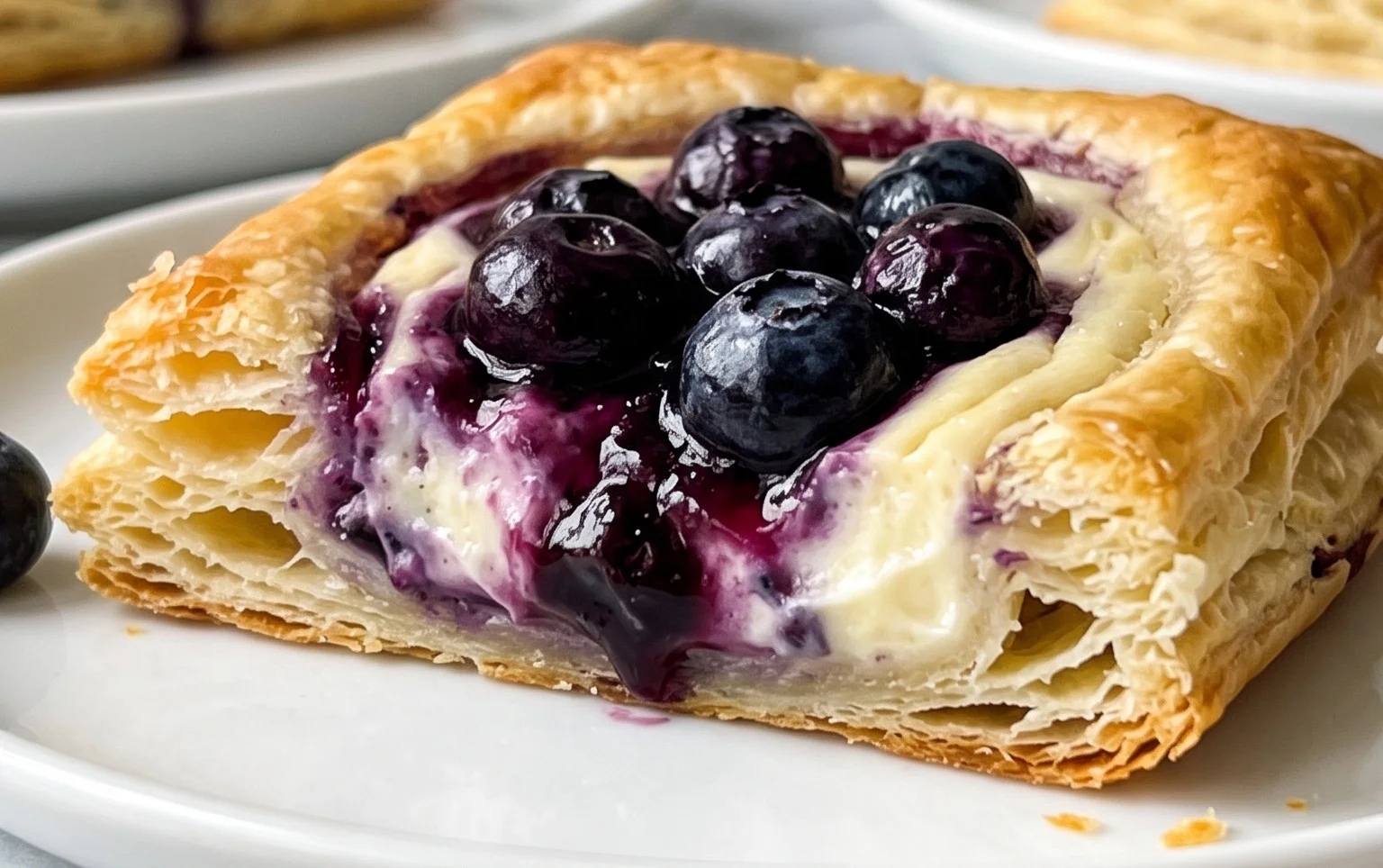 Blueberry Cream Cheese Puff Pastry