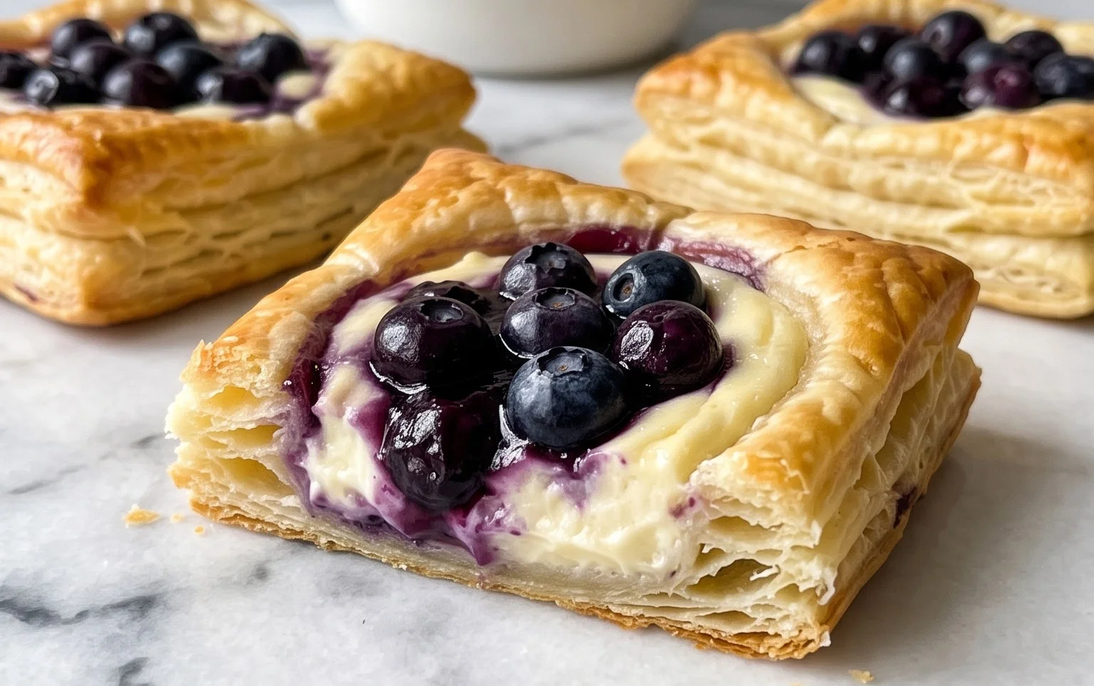 Blueberry Cream Cheese Puff Pastry