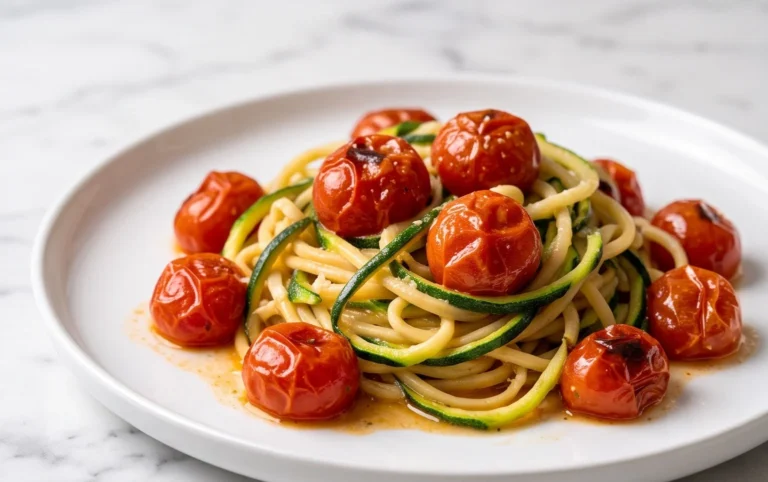 Healthy Tomato Zucchini Pasta