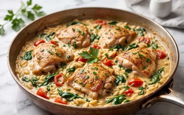 Chicken Orzo (30-Minutes, One-Pan)