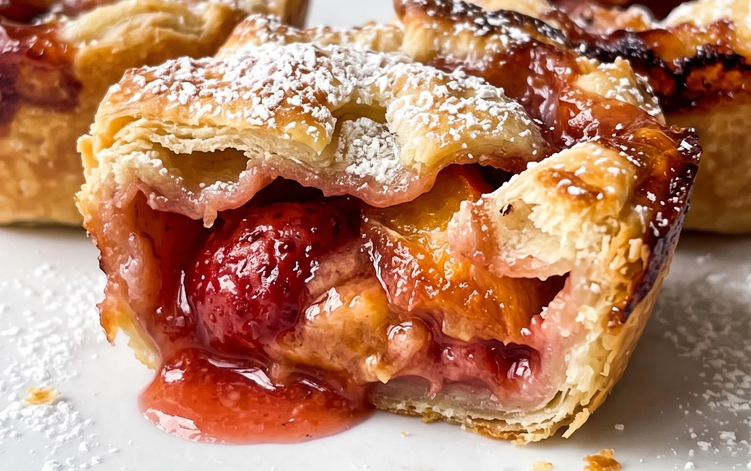 Strawberry Peach Pie Bites
