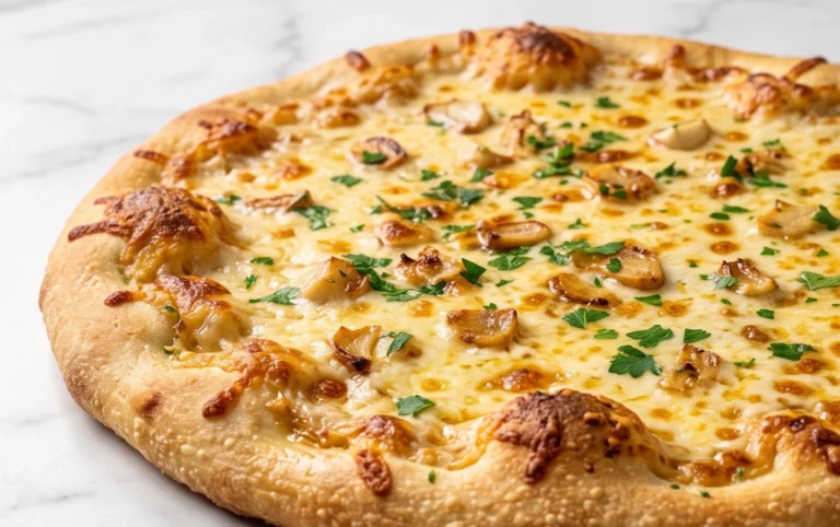 buttery garlic pizza