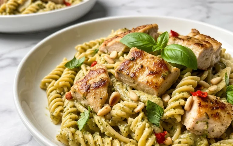 Creamy Chicken Pesto Pasta