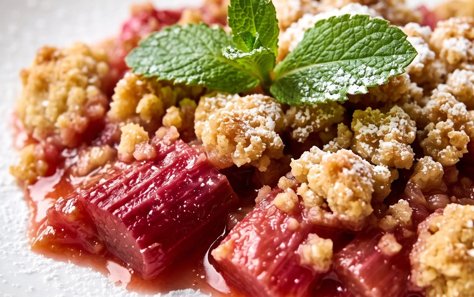 Easy Rhubarb Crisp