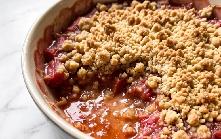 Easy Rhubarb Crisp