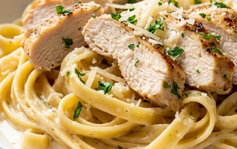 Low Calorie Chicken Alfredo