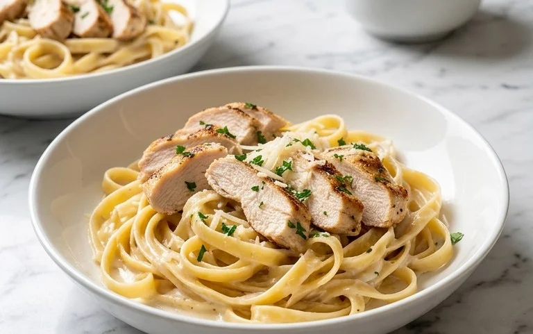 Low Calorie Chicken Alfredo