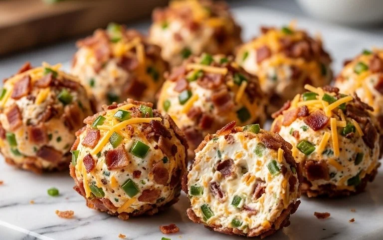 Beef Bacon Jalapeño Popper Cheese Balls