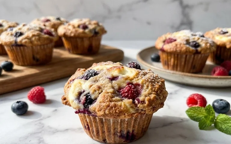 Berry Cream Cheese Muffins