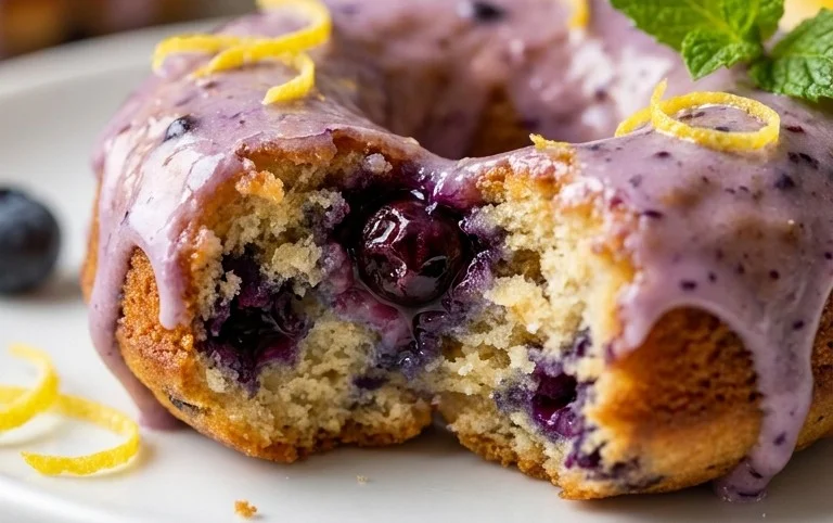 Blueberry Cake Donuts