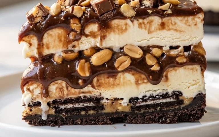 Buster Bar Ice Cream Cake