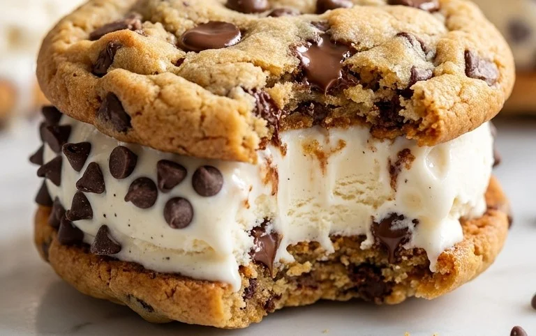 Cookie Ice Cream Sandwiches (Like a Chipwich!)