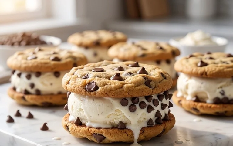 Cookie Ice Cream Sandwiches (Like a Chipwich!)