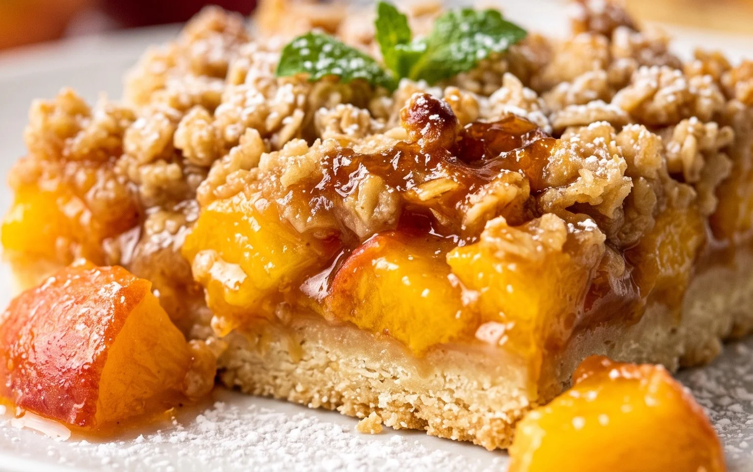Fresh Peach Crum extractb Bars