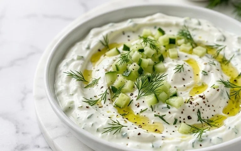 Cucumber Dip with Sour Cream and Dill