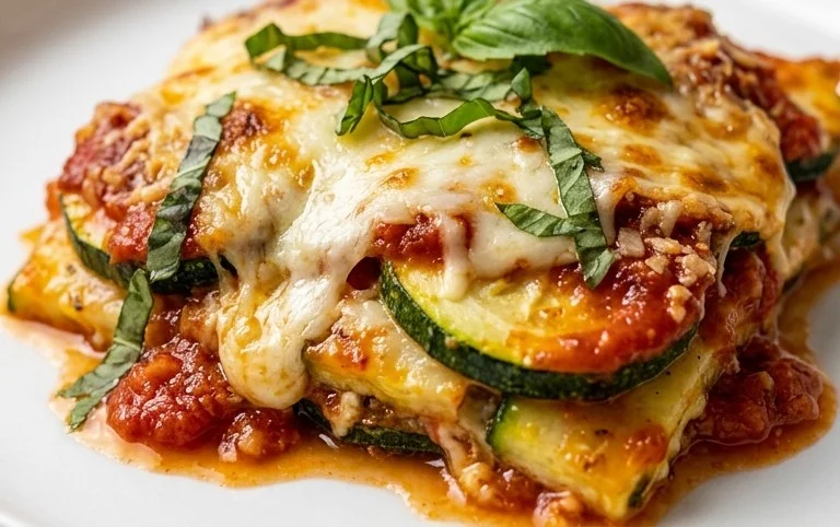 Three Cheese Zucchini Parmesan