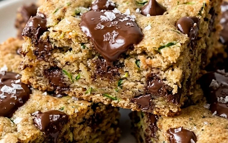 Chocolate Chip Zucchini Cookie Bars